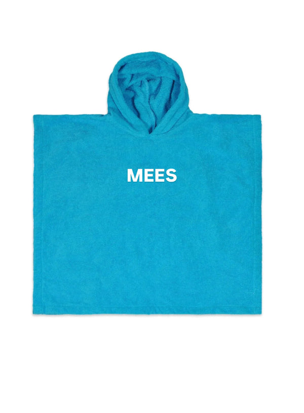 Badstof Poncho - Aqua